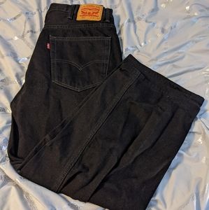 Men's Levi's 550 Relaxed Jeans in Black (38x32)